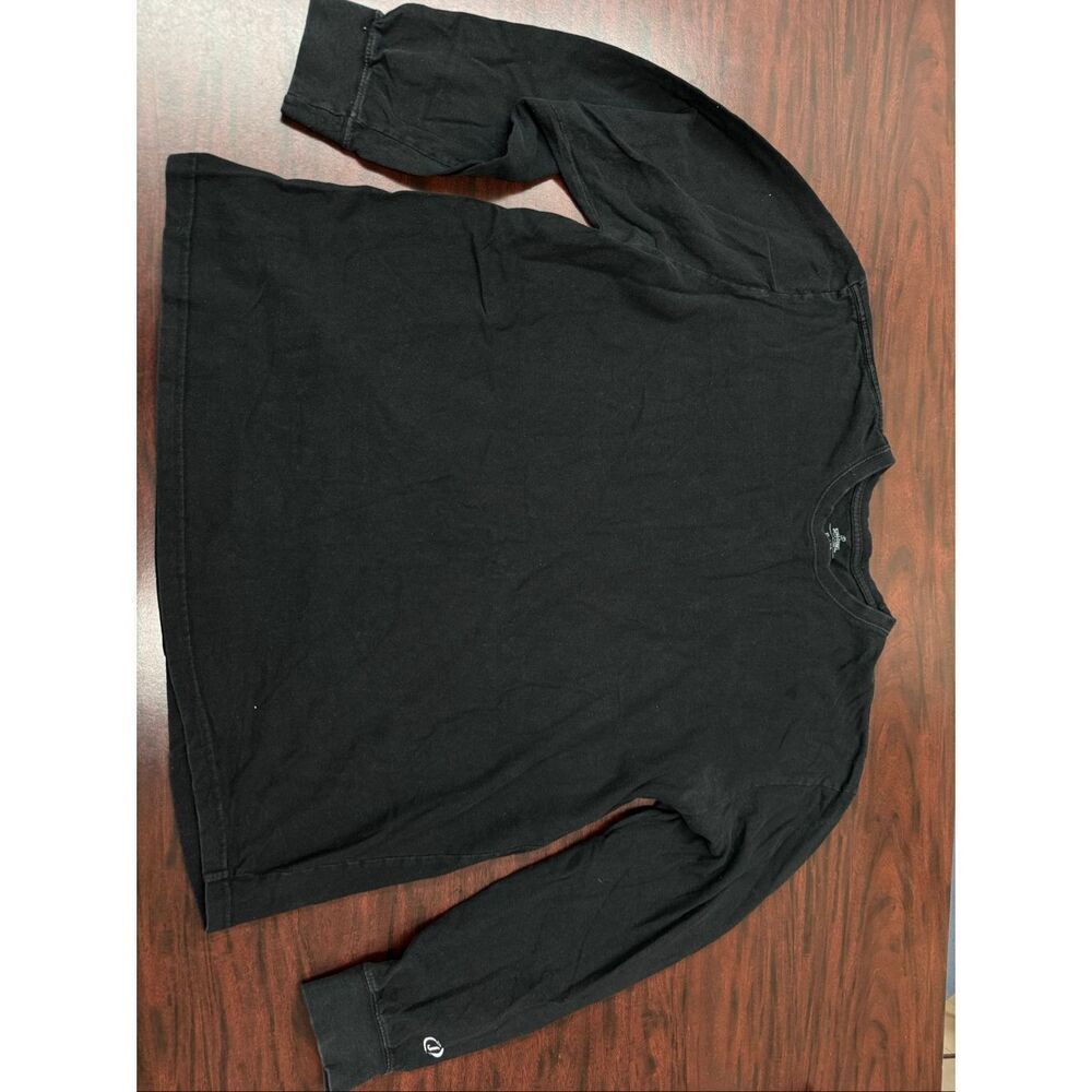 Spalding Mens Black Long Sleeve Tee Size X-Large
